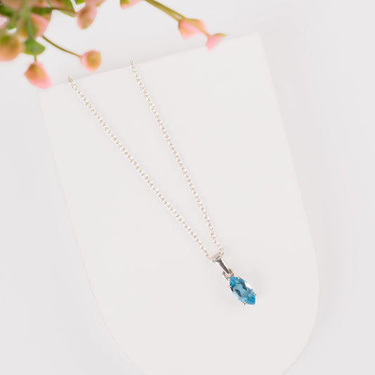 Ocean Sparkle Marquise Pendant