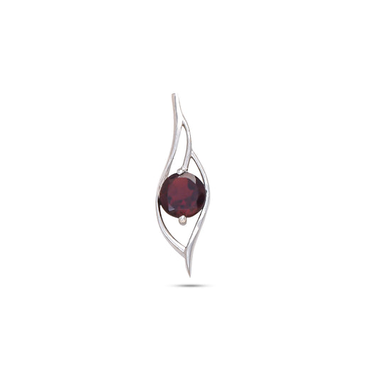 Whisper Flame Silver Pendant - Amethyst / Garnet / Peridot