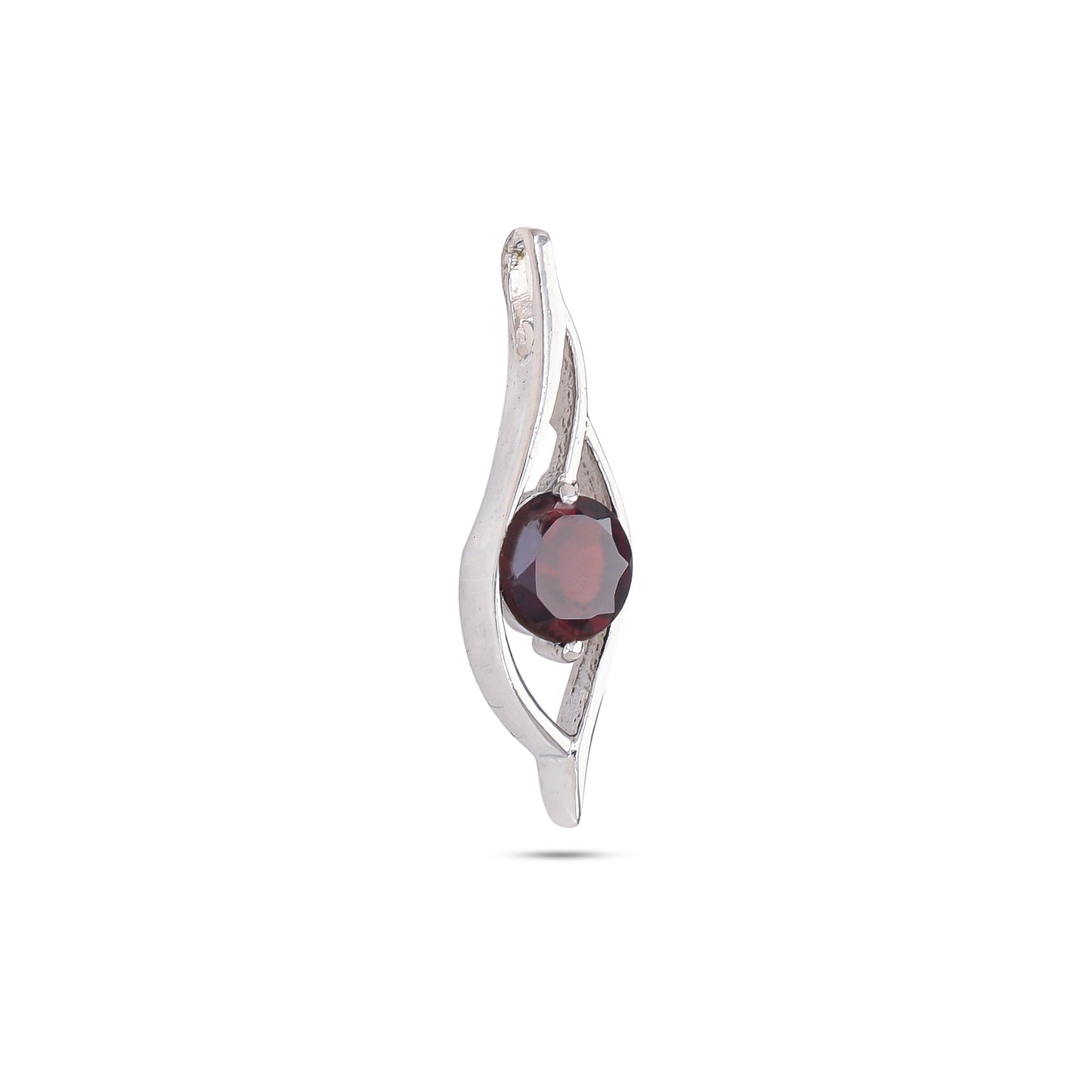 Whisper Flame Silver Pendant - Amethyst / Garnet / Peridot