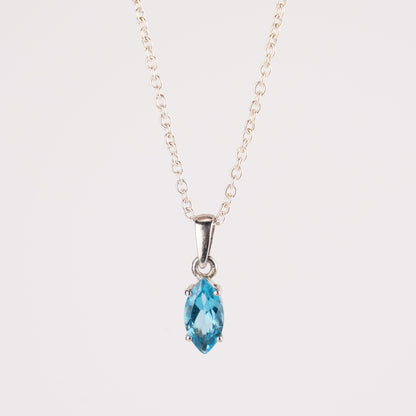 Ocean Sparkle Marquise Pendant