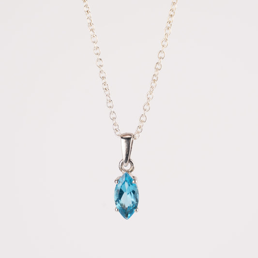 Ocean Sparkle Marquise Pendant
