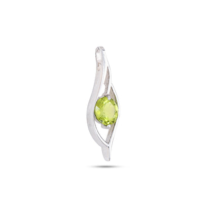 Whisper Flame Silver Pendant - Amethyst / Garnet / Peridot