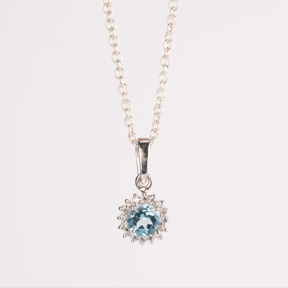 Everyday Dainty Pendants in Amethyst / Blue Topaz / London Blue Topaz / Garnet