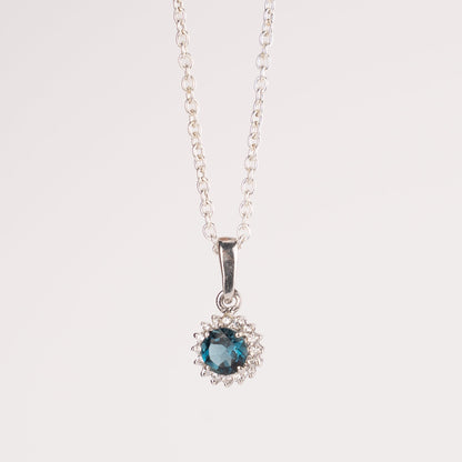 Everyday Dainty Pendants in Amethyst / Blue Topaz / London Blue Topaz / Garnet